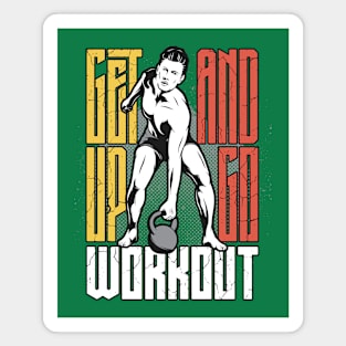 Get Up and Go Workout Magnet